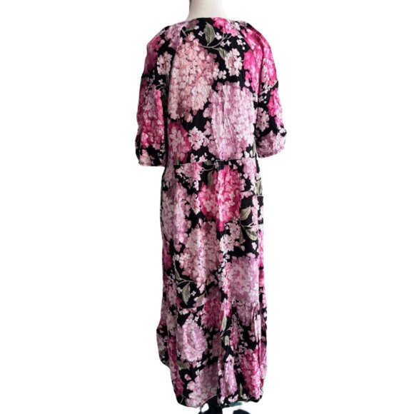 H&M Floral Pink and Black Maxi Dress - Picture 4 of 6